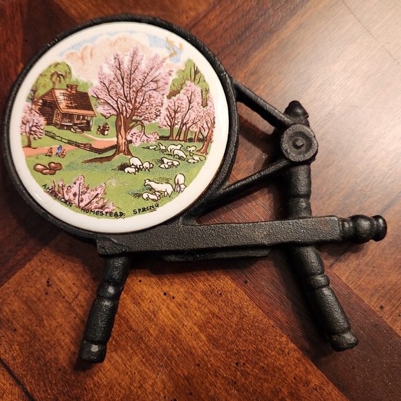 Kitchen Vintage Cast Iron Hot Plate Ceramic Poshmark